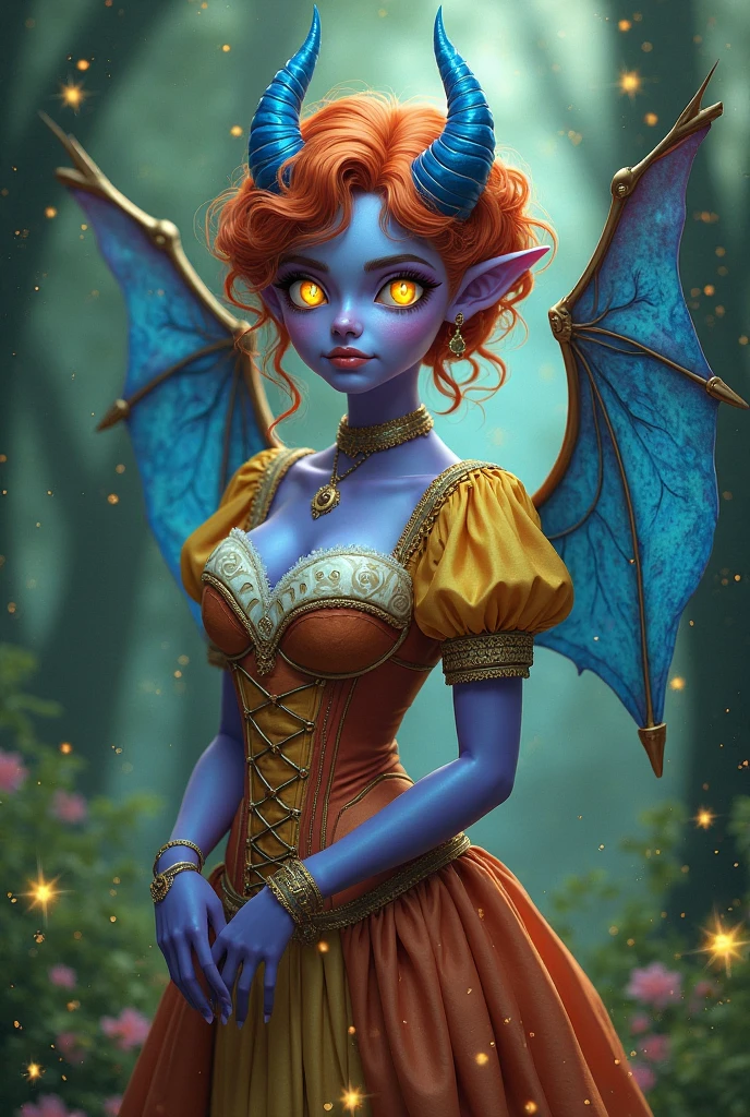 1girl, assertive lithe fairy woman, ecstatic expression, [floating|flying], [butterfly|fairy] wings, POV from below, (small:1.35) sagging breasts, wearing transparent pearlescent blue [ballgown|muumuu], cleavage cutout, glowing pupils, cinematic eye textures, hyper focus on facial details, looking at viewer, dark orange short hairstyle, BREAK enchanted nighttime elven forest background, warm friendly aura, atmospheric motes, subsurface scattering, ray traced, depth of field, bokeh, god rays, vivid colors, cinematic hard lighting, realistic shadows