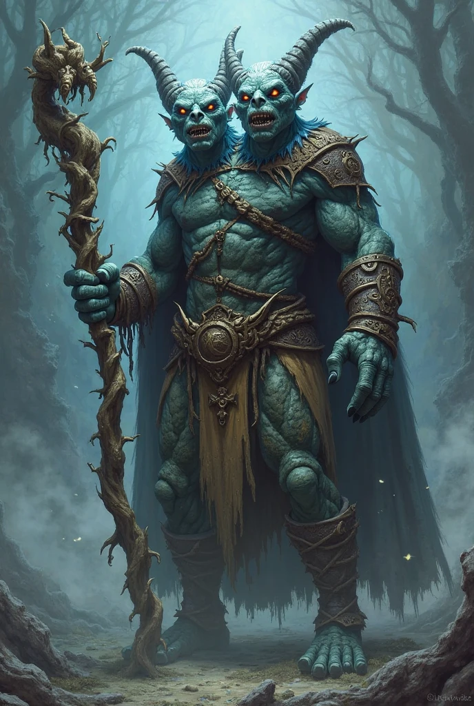 2kids, burly muscular ilidari, scar, purple skin, wings, horns, bright green eyes, very long hair, tattoo, big black thong, green magic, ruins, water, reflection, volumetric lighting, best quality, masterpiece, realistic, dark purple hair, gradient hair, character chart, anatomically correct, 4K