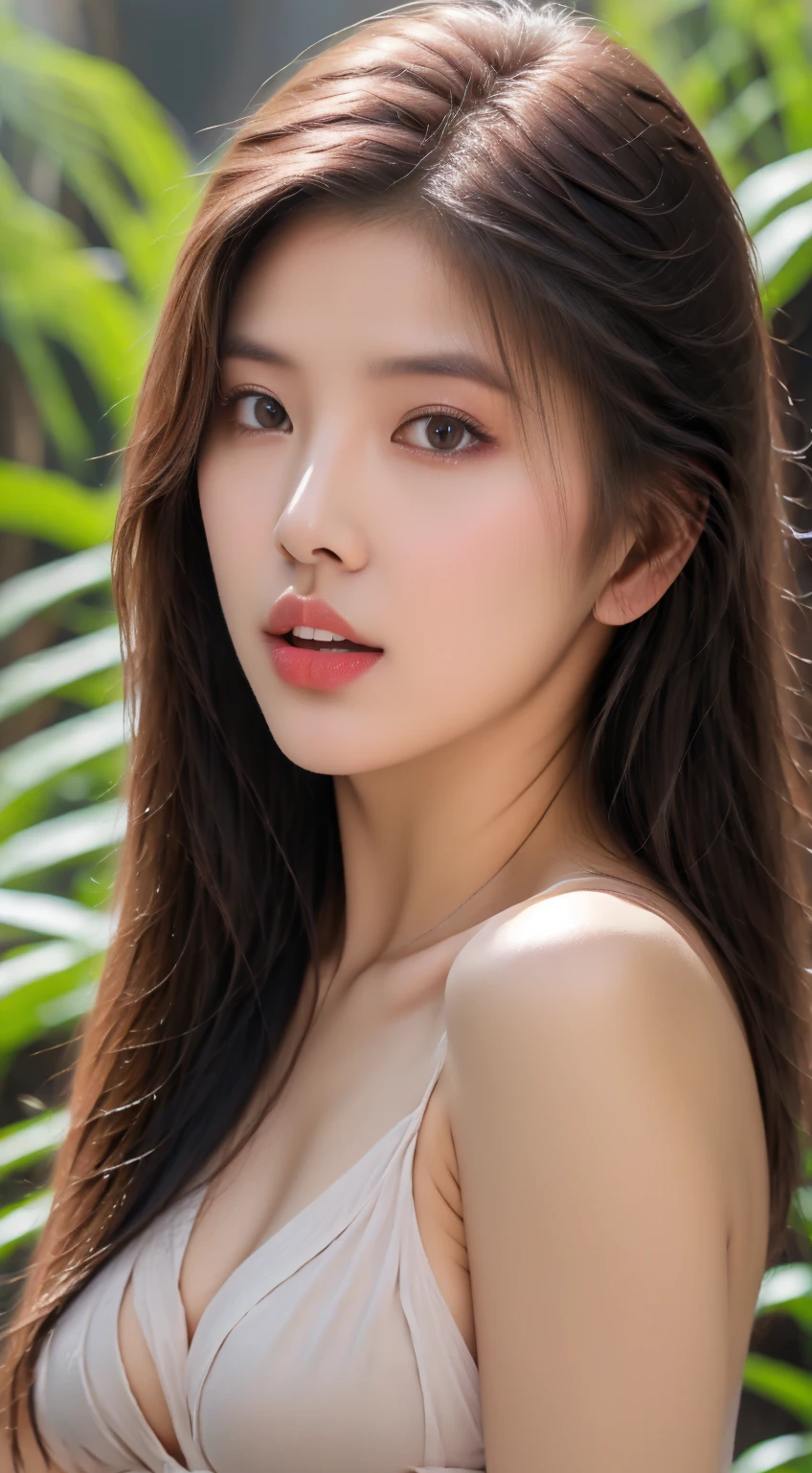 8K, Fullbody photoshoot, (editorial photograph of a 17 year old woman like jennie kim face), perfect tiny pointed nose, perfect sexy lip, (highly detailed face:1.4) (smile:0.7) (hyper bright white skin)(gigantic H CUP breasts size), (long elegant hairstyle), (happy), wearing floral print summer dress , (nikon d850, film stock photograph ,4 kodak portrait 400 ,camera f1.6 lens ,hyper realistic ,lifelike texture, dramatic super bright lighting