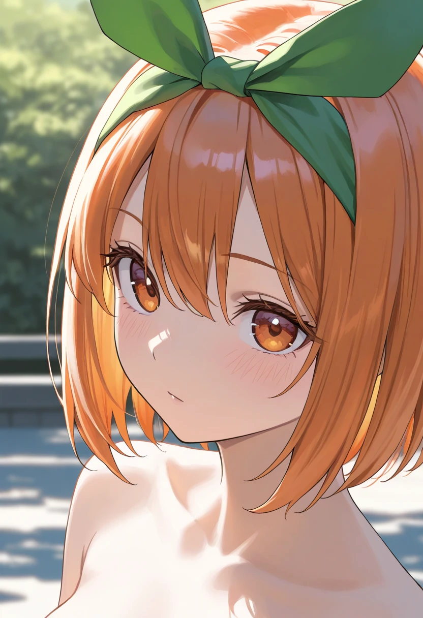 score 9, score 8 up, score 7 up,source_anime,
1girl,,cute,(12yo:1.2), orange hair,twintails, lite green eyes,short hair, hime cut, (flat chest:1.3),solo
(lite green camisole:1.4),denim shorts,
paizuri under clothes, ??? in clothes,?????, breasts squeezed together, on back,(man top:1.4),faceless male,grin,,park
