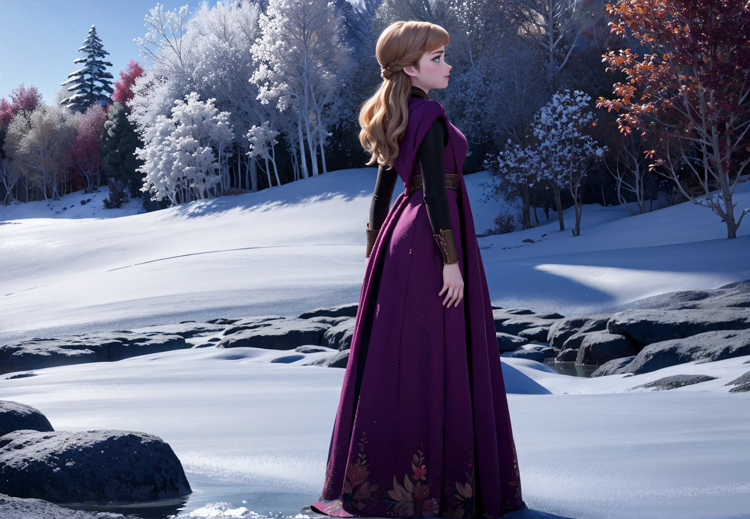 realistic, realism, photorealism, photo-realistic, high contrast, (photorealistic:1.4), 8k high definition detailed realistic, (best quality, masterpiece:1.2), NSFW, photon mapping, radiosity, physically-based rendering, best quality, highly detailed,1girl, fanna, big eyes, looking at the viwer, outdoors, snow, hoodie, skirt,