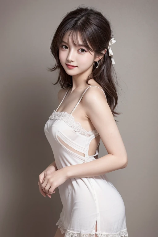 8K, Ultra-high resolution, Highest quality, masterpiece, 三分割法によるphotograph,Surreal, photograph, 1 Girl, (16 years old:1.3), pretty girl, Cute face, Beautiful eyes in every detail, 細かくdetailedに,masterpiece,, One Girl:1.2, Japan Female Announcer,full body,from below,((very small head:1.3)),Center-parted bangs,amount,Black Hair,Long Hair,Iris,Gorgeous eyes,smile,((Toned body,Slender body,skinny)),(White bondage and white gothic lolita),Glowing Skin,Shiny skin,Climbing the stairs,Fire escape in a building,Beautiful leg line beauty,Captivating thighs,Full of sex appeal,Sensual,屈託のないsmile,Heal the heart,Short ponytail、beauty,Long neck、Laugh a little、Please close your mouth and laugh、(((Ideal body type))),A cup small breasts :2,、Portraiture:2、Perfect Anatomy、鮮明なdetailed、detailed、Surreal、Light and shadow,Strong light