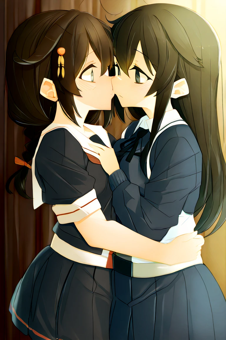 Lesbian, kissing