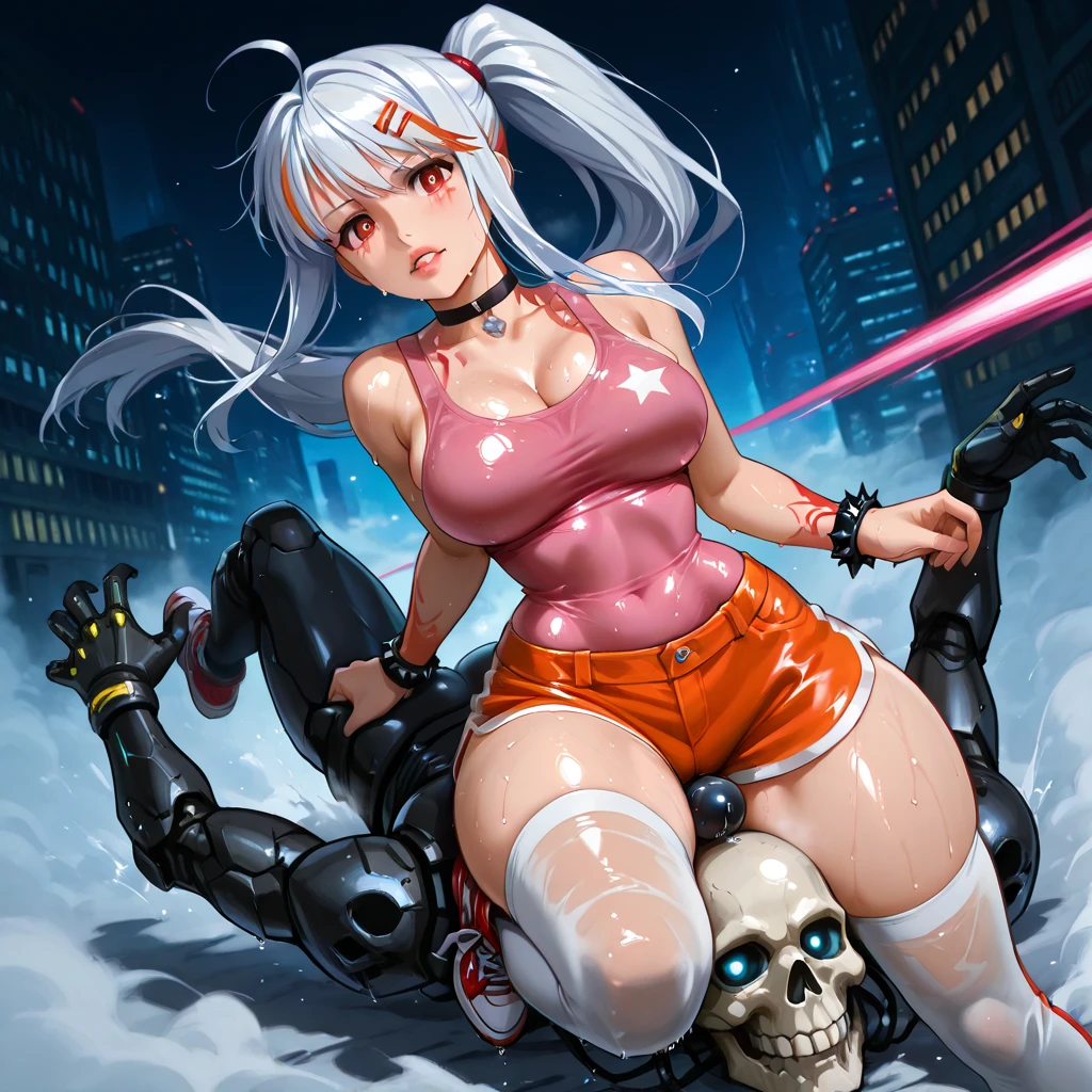 1girl, pretty face, long stomach, helpless, begging face, pov hands,, hands tied up, in restraints, handcuffed, pulled by another, lifted by another, grabbing, pulling, pull up bra, open shorts without buttons , shorts, white skin, navel tickled with fingers, hands raised, tied in tree, helpless, whole body, navel, in jungle, in water, in the water full of giant centipede, night, raped, carrying backpack