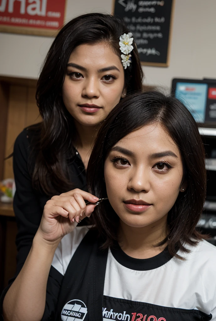 Pria indonesia, rambut pendek, rambut Short Comb-Over