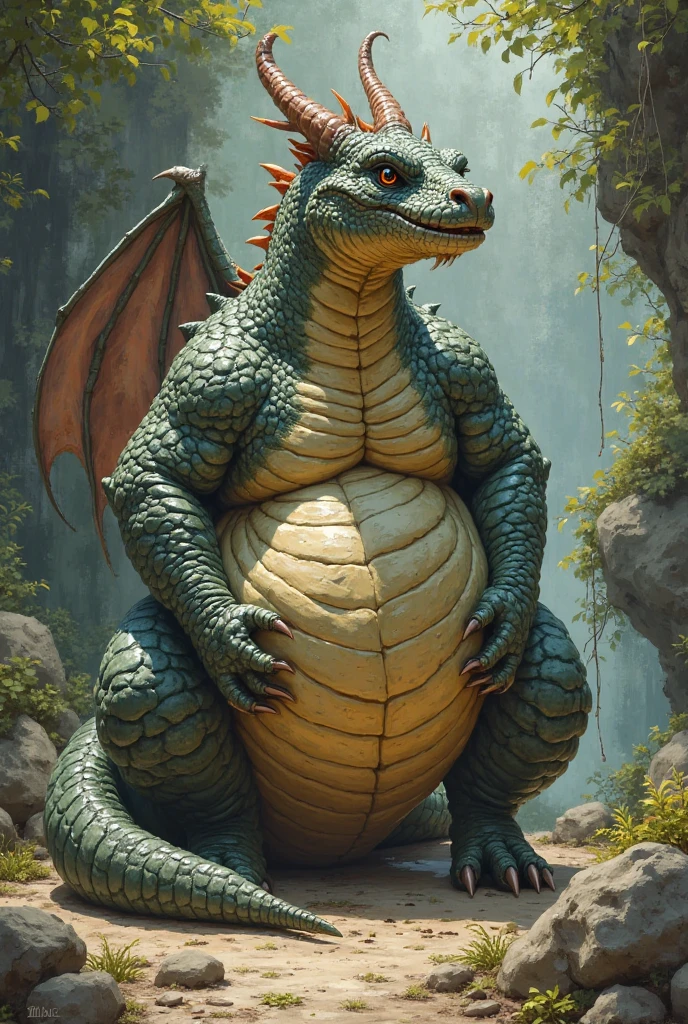 roar view, close up view, third person view, stone wall, a beautiful and detailed portrait of a huge female anthro dragon, toothless, , buff, tail, dragon wings, kenket, Ross Tran,ruan jia, trending on artstation,foxovh, cenematic lighting, vip, body, full body, wet, lookin at viewer, standing, lying against wall, (((covering stomach))),  in , after , (((stone wall, distant water, vines, rocks)), angry, blush, big body, huge  , , black body, black skin, front view, green eyes, glowing eyes,
