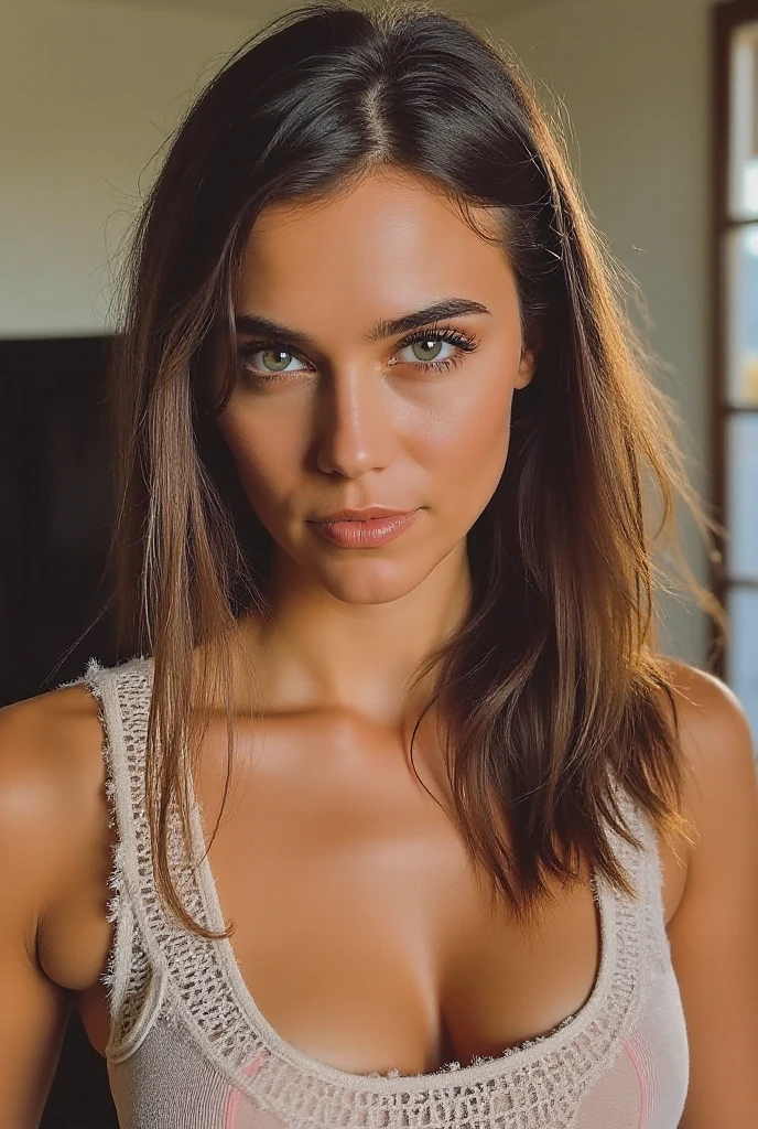Beautiful brunette with blonde highlights, (Nude), Full body, Random pose, highly detailed, 22 years old, , , smile face, natural wavy hair, blue eyes, high resolution, Masterpiece, Best quality, Intricate high detail, Highly detailed, Sharp focus, Detailed skin, realistic skin texture, texture, detailed eyes, professional, 4k, charming smile, shot on Canon, 85mm, shallow depth of field, Kodak Vision Color, Perfect Fit Body , extremely detailed, photography_\(ultra\), Photorealistic, Realistic, Post-processing, maximum details, roughness, real life, ultra realistic, Photorealism, photography, 8k UHD, photography, busty