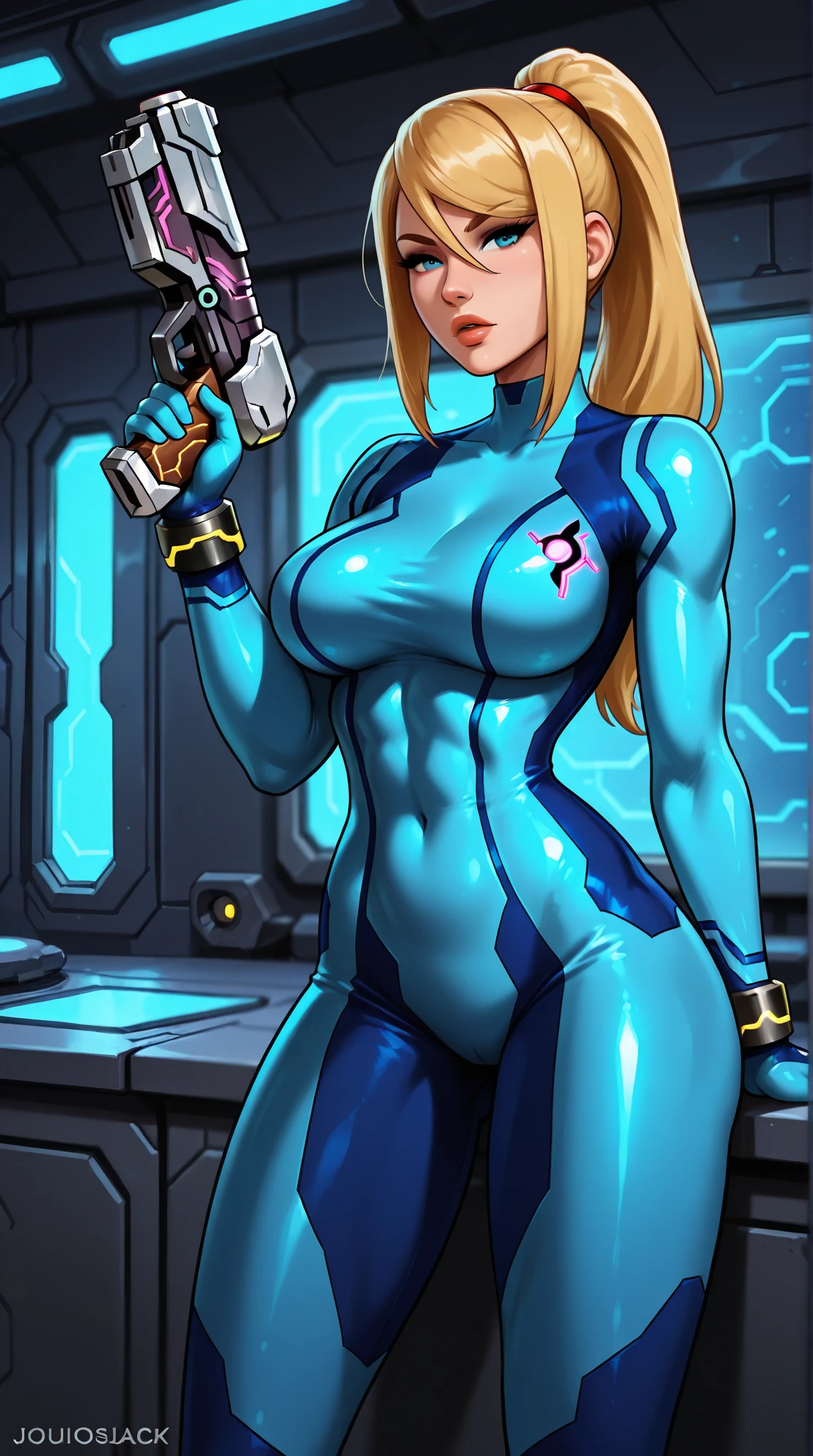 Female swimmers,((very cute and beautiful blonde hair girl)),

(Large breasts:1.4),Saggy breasts,(((very light blonde hair:1.35,Straight hair,Long hair:1.4,Colored inner hair,Ear breathing))),(((Heterochromia:1.5,Eye 1 Blue,Eye 2 Green))),intricate eyes,Beautiful detailed eyes,Symmetrical eyes,((Fat)),(((Lustrous skin:1.5,bright skin: 1.5,skin tanned,Shiny skin,Very shiny skin,Shiny body,plastic glitter skin,exaggerated shiny skin,Illuminated skin, Wet legs))),(spider lower abdomen,Narrow waist,wide-hips,athletic bodies,inflated legs,delicate detailed fingers,Detailed body,Human Hands,(Detailed face)),

Cute,sluttish,Seductive,Erotic,(((NSFW))),

((Onepiece_Swimsuit Magenta,Wearing a dress_Swimsuit Costumes:1.3,Magenta Armor Swimsuit:1.3 loose socks 1.3 sneakers 1.3)),((Wet clothes,complex costume,intricate clothing)),

(Dynamic Pose:1.0),embarrassed,(Centered,scale to fit the dimensions,thirds rule),

Cyberpunk city by the sea at night, Bright neon sign and dark storm clouds and puddles, Scenery:1.25,

Artistic photography,(Photo taken by SLDR),hight resolution, Sharp Focus, (ultra-detailliert, Extremely detailed), (Photorealistic artwork:1.37),(the Extremely Detailed CG Unity 8K Wallpapers),((Synthwave Background Theme)),(((Vibrant colors))),(Intricate background),(masutepiece),(Best Quality),