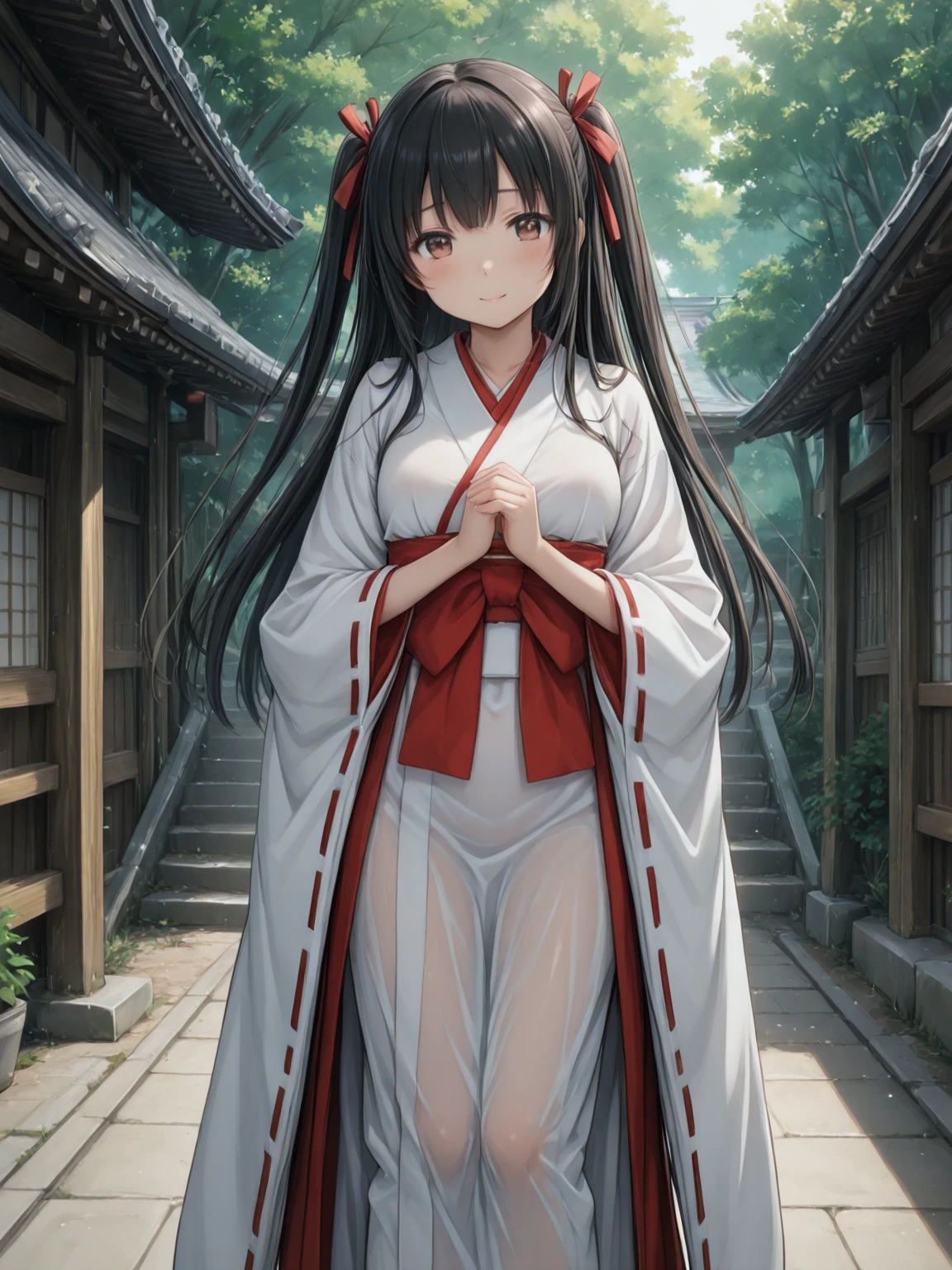 shoot from below、Showing nipples、Zashiki-warashi、Apparition、ghost、Japanese style、Shoji screen、tatami、ghost屋敷、darkness、Late Night、kimono、Bob、Girl、Girl、Younger、Baby Face、flat chest、Black Long Hair、Dynamic Angle、Glaring、Eyes open、ball、Flower Hair Ornaments、Geta or bare feet