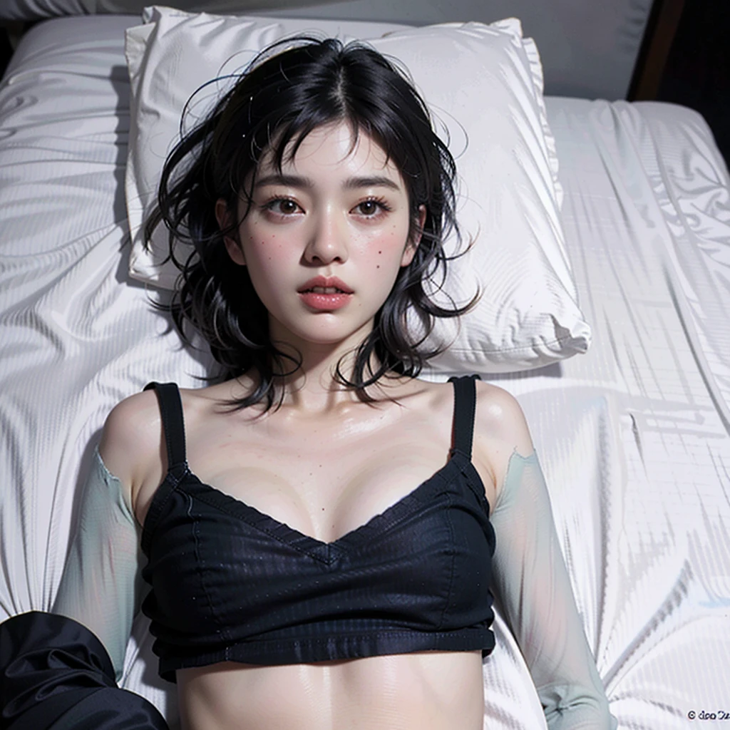 highest quality, masterpiece, ultra high resolution, (realistic:1.4), RAW photo, 1 girl, off shoulder, in the dark, deep shadow, discreet key, cold light