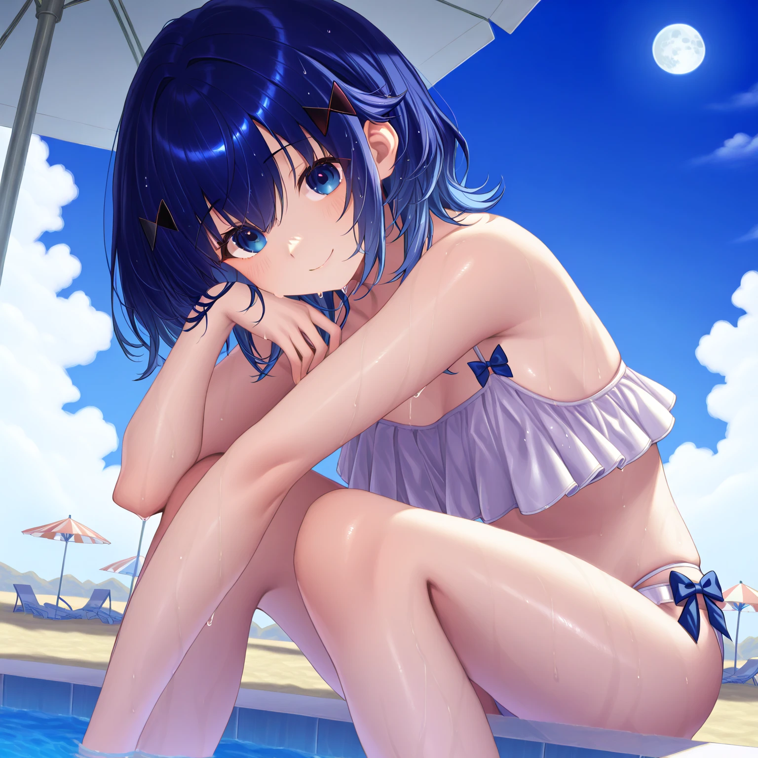 {nsfw}, wet, after ,sex , having , ((naked, fullnude)), (getting ), ((penetrating her )), (having ), anime, penetration, nsfw, naked, ((having sex)),(getting fucked), ((having sex and she's satisfied)),((vaginal sex)), (spread legs, knee up:1.5), sitting, on bed,cum on her, in the middel of a sessioN,(((no clothes, nsfw))), ((masturbating, sweating, 1boy, girl on top, wet, pleased)), AS-Adult, Blush,reisa, 1girl, halo, multicolored hair, twintails, low twintails,hair ornament, smile, star (symbol), ahoge, star hair ornament,long hair, purple eyes,small breasts,(nude:1.1),beach,from above, float