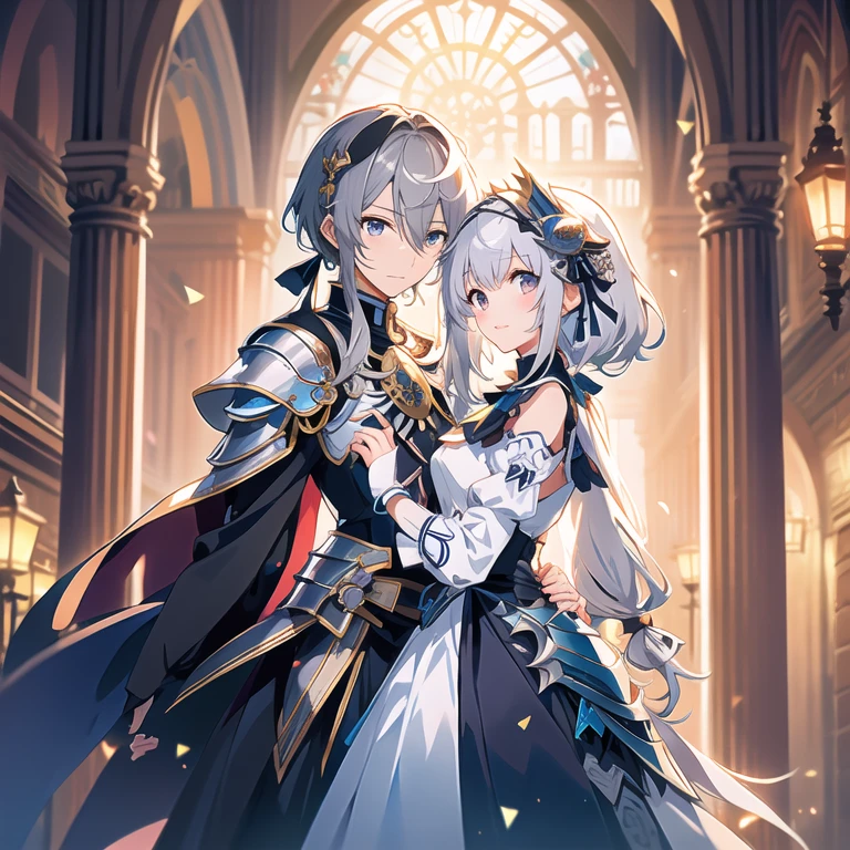 (Fantasy art),(masterpiece),(Anime Style),high quality,(Perfect Anatomy),(Perfect Fingers),((One girl)),((alone)),(Small breasts),Slender body,Silver short hair,((Hand holding a shining sword)),Beautiful and exquisite blue eyes,Beautifully detailed white armor,White loin cloth,Dynamic pose,High Fantasy,Magical colors and atmosphere,Silky to the touch,Cinema Lighting,in the forest