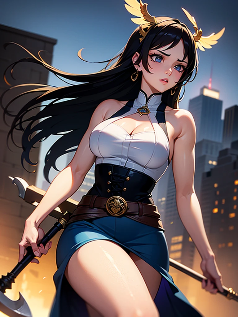 the sailor moon, Sailor Moon style, Beautiful,  moon princess, blond-haired princess, portrait of magical girl,  (from behind), (masterpiece, best quality:1.2), expressive eyes, perfect face, highres, 1girl, solo, female version of  Ryu \(sf\), (female:1.5), black hair, long hair, dougi, fingerless gloves, headband, no pants, standing, cowboy shot, looking at the viewer  ８ｋ,Realistic Skin Texture、Superrealism、Realistic Photo、A futuristic Japanese female soldier stands amongst rubble、Damaged moss green metal armor、Skull mark painted on armor、Painting of the unit and identification number、Peeling paint、Oil stains、Energy Rifle、fighting spirit、Detailed Description、Dynamic pose
  Realistic portrait of the protagonist of the anime Sailor Moon　(Super detailed,ultra high resolution,detailed background),((2D)),((flat color)),((colorful)),((floating colorful water)),1 girl,alone,looking at the viewer,break　　cwc, (color circle:1.20), multiple girls, 5girls, (oil painting), post-Impressionist, degas style,(extremely detailed CG unity 8k wallpaper), (masterpiece), (best quality), (ultra-detailed), (best illustration), (best shadow), (absurdres), 
BREAK
girl, sweat, steam, medium breast, nsfw, looking at viewer, light smile, 