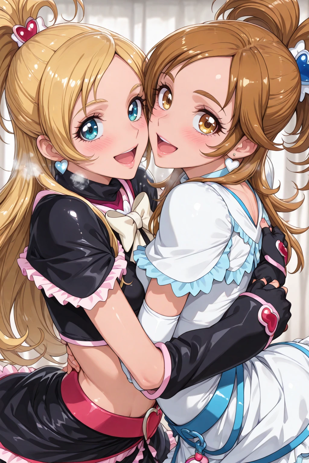 lucinha is kissing isabel