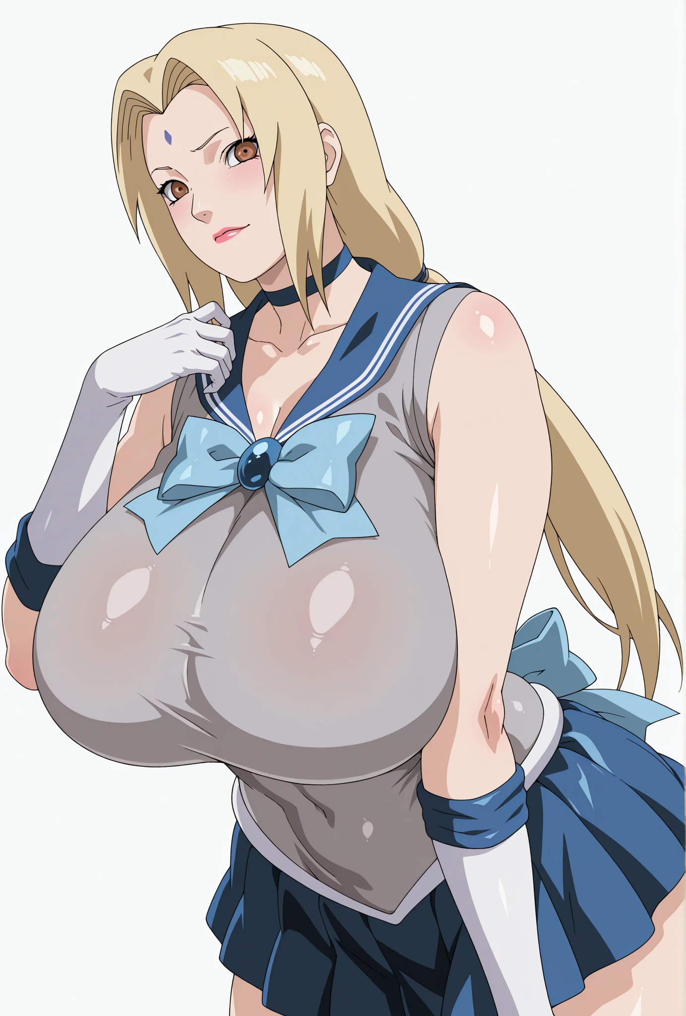 masterpiece, high definition, best quality, rendered art, well formed hands, fingers and body, 1 woman, solo, Lumine, adult, grown up, wearing Sailor Moon's outfit, big breasted, cleavage, full body, sexy sailor senshi uniform, short blue skirt, red boots, gorgeous hips, legs and thighs, white elbow gloves, sailor collar, tiara, earrings, doing exercise, warming up, working out, sexy and captivating training, smiling joyfully and happily , panties peek, sweating , bouncing breasts , training montage session, beach environment