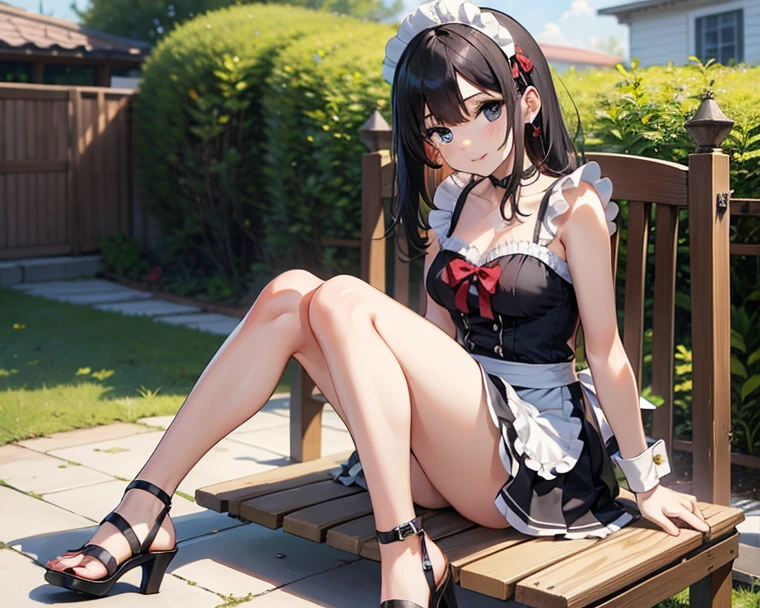 A JK girl with handcuffs and leg cuffs