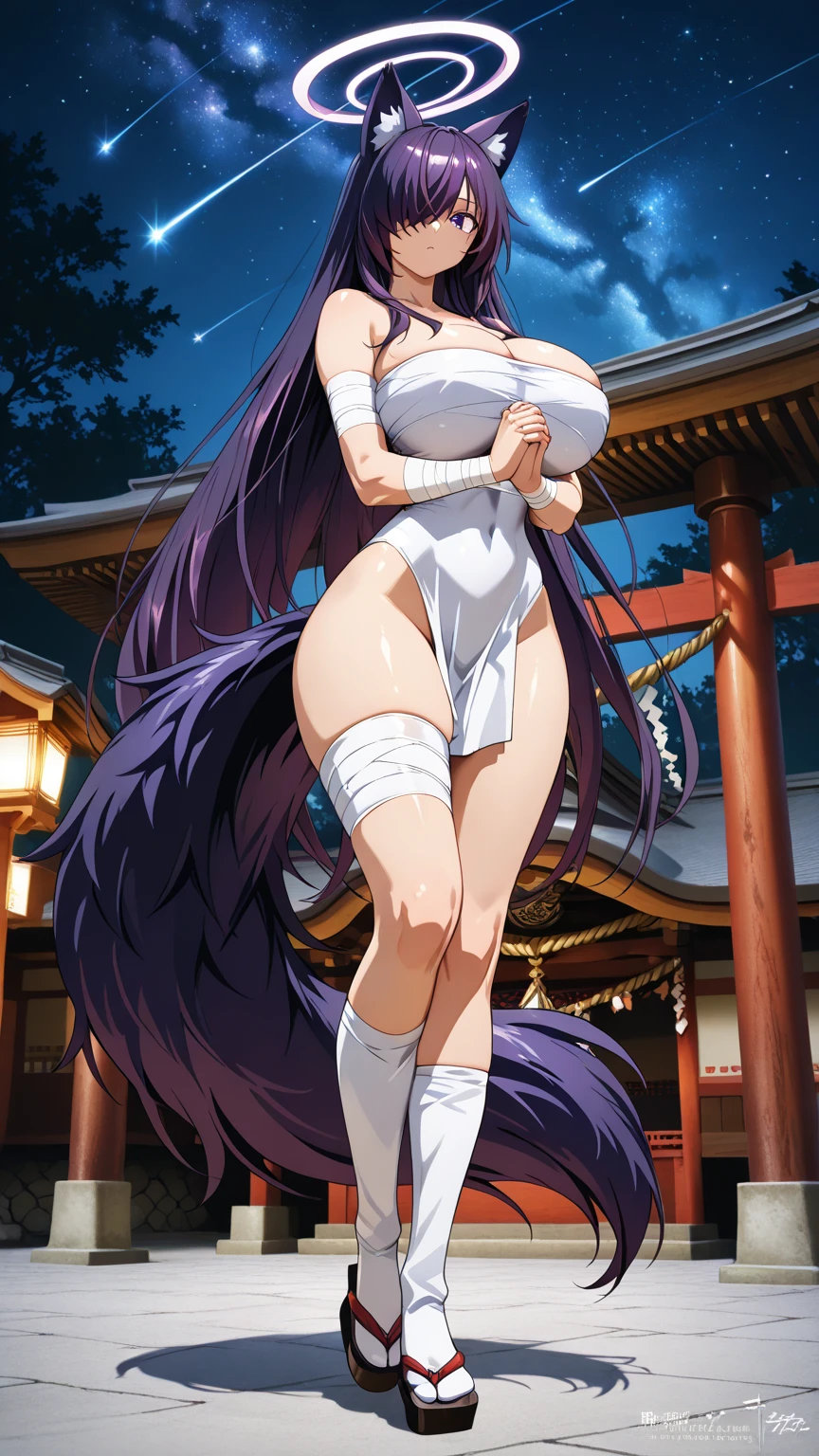 Off the shoulder white wedding dress, snow white veil, Necklace, Silver Crown, necklace, earrings, Church Background, kanu unchou, anime cels style, best quality, high resolution, 1 Girl, (Huge breasts:1.2),(Mature female , Large Breasts,Sagging breasts、Cleavage, cleveage、Thick thighs, Wide hips, Curvy beauty, Perfect body,) Pretty Face, Black Hair, Long hair, ((Hair covering one eye)), Close your eyes, Pursed lips, want to kiss