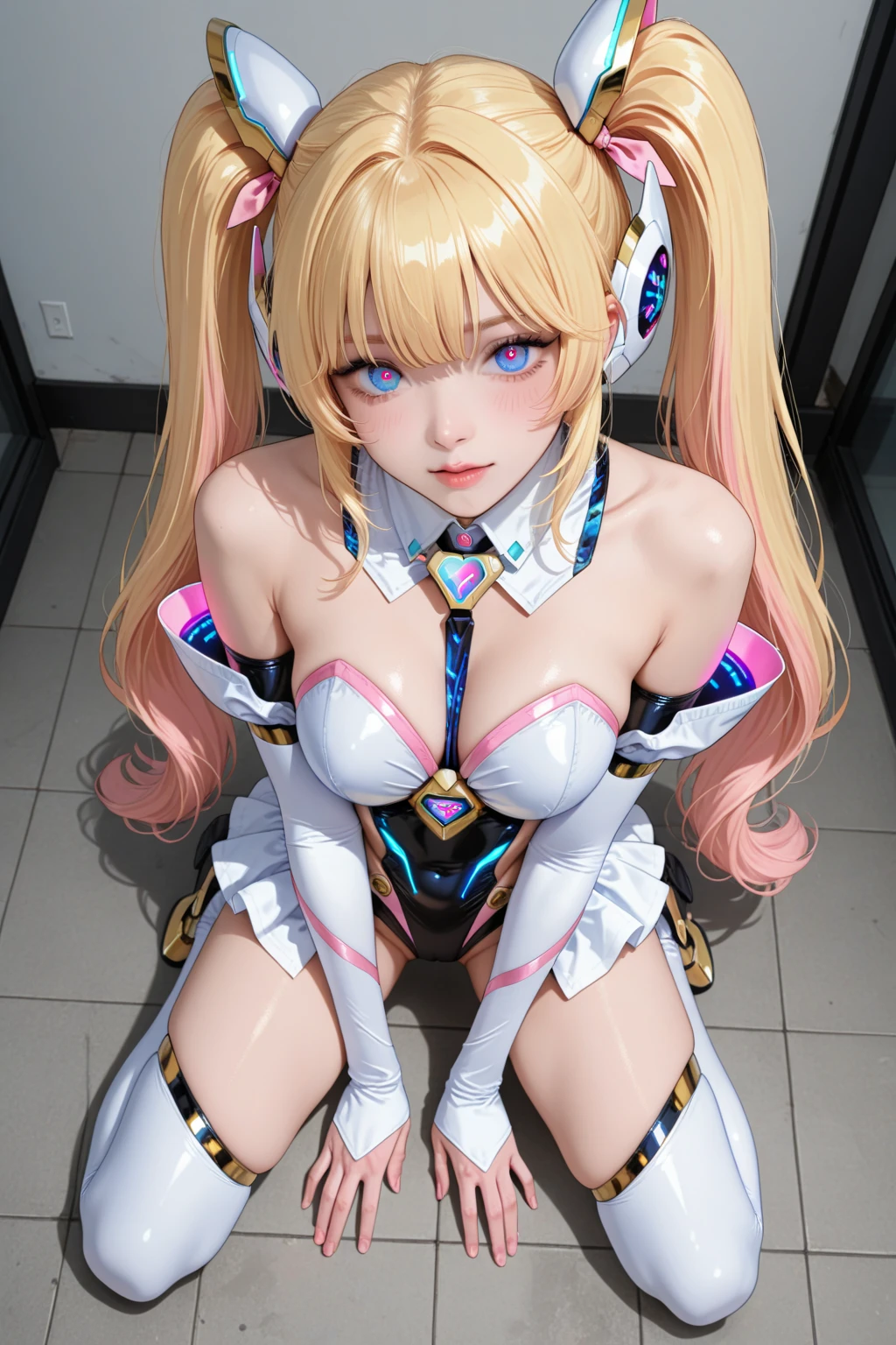 There is a 3D image of a woman with rabbit ears., Bunny girl, ultrarealistic sweet Bunny girl, software version, Lola Bunny fan art, Rendered with SFM, Playboy Bunny, POV Furry Art, Wears cybernetic bunny ears, Star Fox Crystal, Pixiv 3DCG, , Anime Barbie in White Stockings, masuimi max