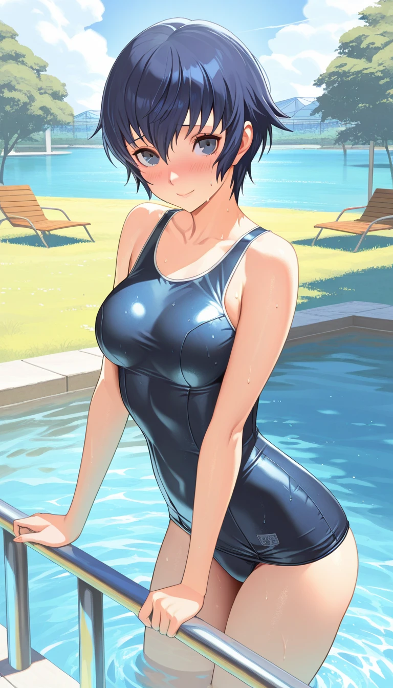 Highest quality, masterpiece, Ultra High resolution, (realism: 1.4), RAW Photos, (Highest quality, High resolution, 4K, Detailed lighting, Shaders, Perfect Anatomy, Perfect Proportions), In the eye of the beholder, (masterpiece, Highest quality) (Highest quality, 4K, 8k, High resolution, masterpiece: 1.2), Very detailedな, (Realistic, Realistic, realism: 1.37), (masterpiece: 1.3, Highest quality, Ultra High resolution, Super detailed), (Realistic, realism: 1.4), (Highest quality: 1.2), Perfect Eyes, Perfect Face, Perfect lighting, (Highest quality, 4K, 8k, High resolution, masterpiece: 1.2), Very detailedな, (Realistic, PhotoRealistic, PhotoRealistic: 1.37), (Highest quality, 4K, 8k, High resolution, masterpiece: 1.5), Very detailedな, (Realistic, PhotoRealistic, PhotoRealistic: 1.5), masterpiece, Highest quality, Super detailed, Highest quality, High resolution, 32K CG, Very delicate and beautiful, figure, High resolution, Sharp focus, Front lighting, Shine, One Girl, alone, smile, very beautiful and detailed anime face, Very detailedな game CG character eyes, ((masterpiece)), ((Highest quality)), (Very detailedな), ((cute)), cute, ((Very detailed)), 4K, (8k), Highest quality,
Absurd:2.0, (High Leg Cut Racing Swimwear:1.5), Realistic, unity 8k wallpaper, masterpiece, Realistic face, Realistic skin texture, Detailed Hair, Very detailedな, Realistic glistening skin, cute girl, Perfect Face, Attractive face, Shine肌, (((Juicy breasts))), (((Sexy Body Woman))), (((Black Hair, Wet short hair))), (((Poolside))), ((Red cheeks, 軽いsmile)), Blunt bangs, (((High cut racing swimsuit))), ((Toned body)), ((Curvy))