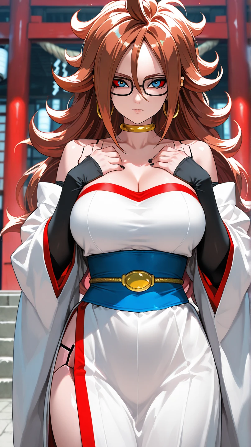 <lora:EclairV3:0.7> kgeclair, huge_breasts, standing, solo, cross_earrings_single_earring, Red_short_dress_Cross_Clothing_cutout_Puffy_short_sleeves_Side_slit_Black_fingerless_gloves_Black_single_thighhigh_Brown_Belt_Green_leg_ribbon_Green_ribbon_choker, starry_sky, arms_behind_back,, masterpiece, best quality, detailed face, detailed eyes, highres,