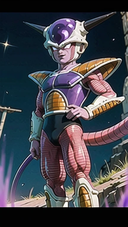 (masterpiece, best quality), 1girl, <lora:FriezaFirstForm:1> frieza