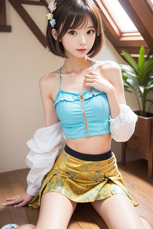 cute junior high school girl、lolita、Athletics、thin、skinny、nude、short hair、girlish、provocative look、Idol type、pussy、