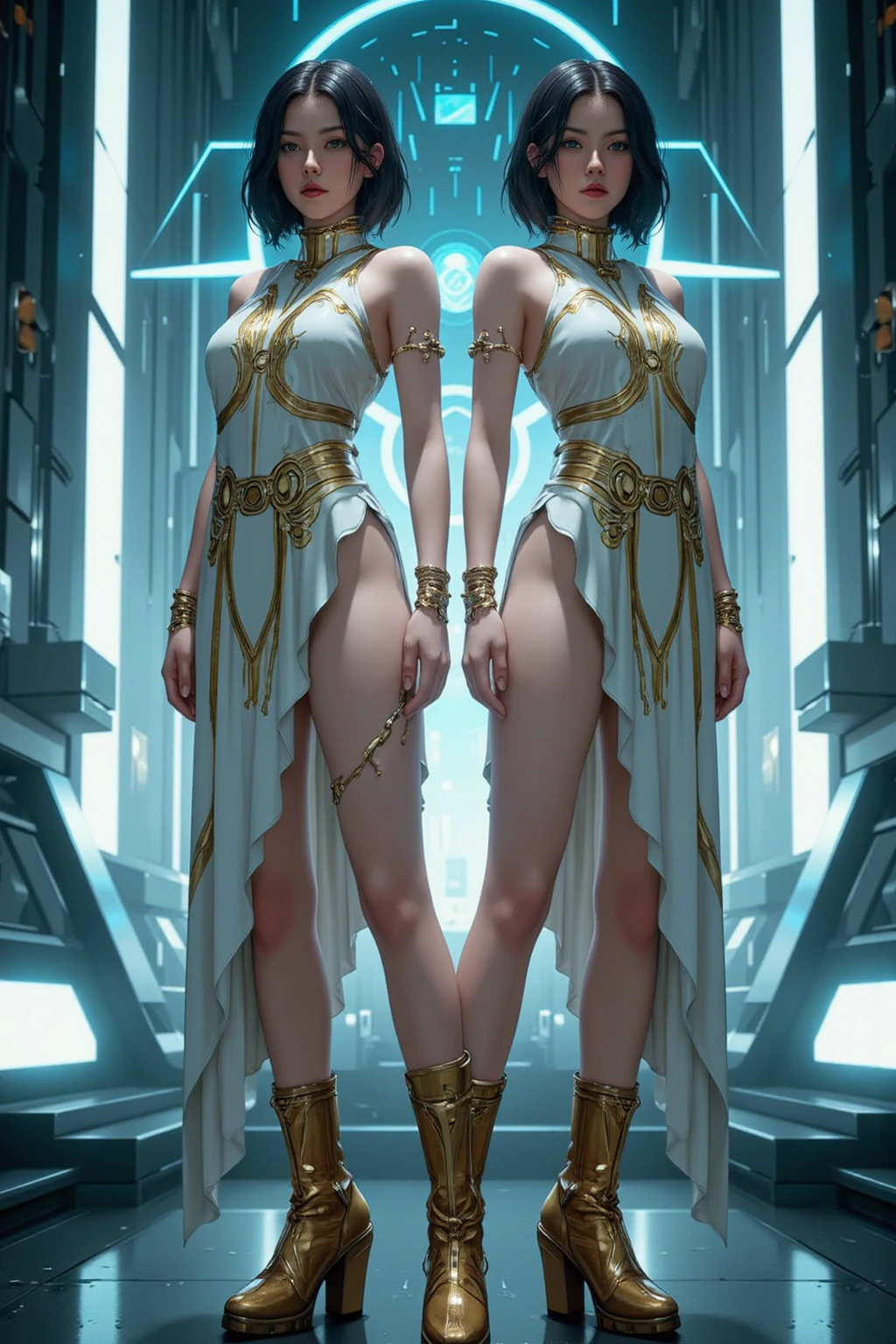 the perfect human model princess at a space station with big windows, accurate details, detailed face, fantasy, dramatic, intricate, elegant, highly detailed, digital painting, artstation, concept art, smooth, sharp focus, illustration, art by gustave dore, octane render, 4k