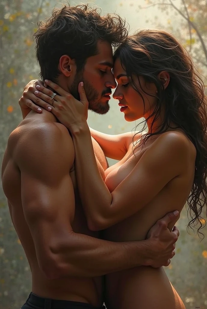 man and woman united by their intimate parts
