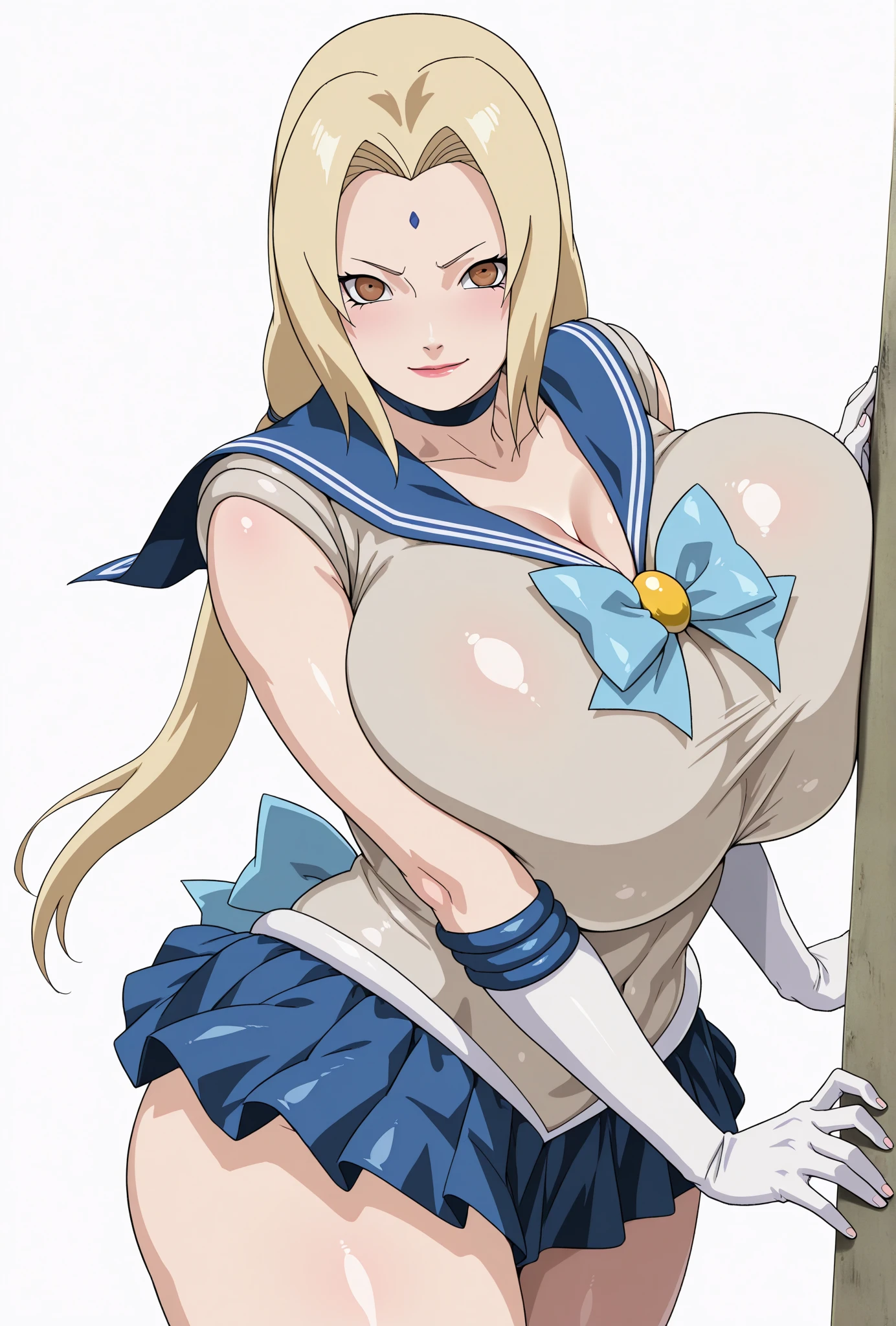 cheerleder,Hellsing Ultimate, You become Victoria, 1 girl, ((at last))), Spiky blonde hair, blue eyes, Fuller lips, thick lips, Wide Hips, thick thighs, Huge breasts, Huge Ass, Oily, Shiny skin, thick, Eros Smile Face, Strike a Pose, Ocean