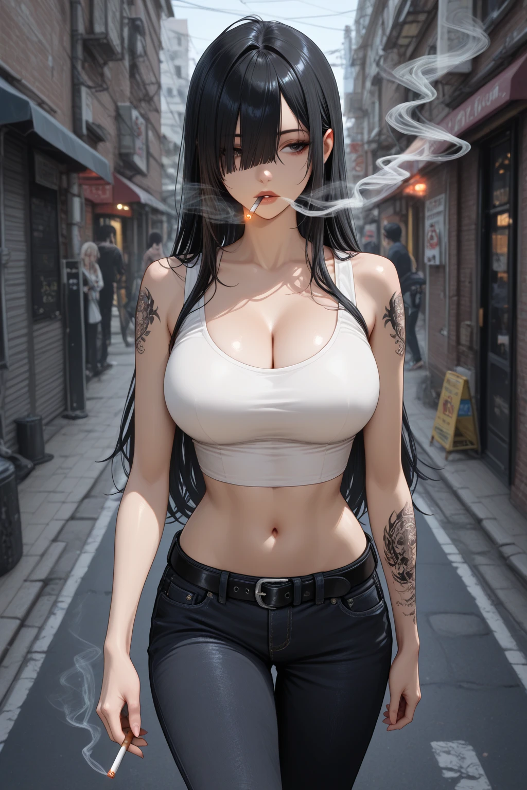 Ultra-realistic 8K CG,Flawless face,flawless perfection,,full bodyesbian,A woman,Standing on the ground,poster for,huge tit,Huge breasts,A sagging breast,long leges,Slim,being thin,super gigantic breasts,Swollen chest,exposing your navel,revealing breasts,Be red in the face,is shy,Frontal photo