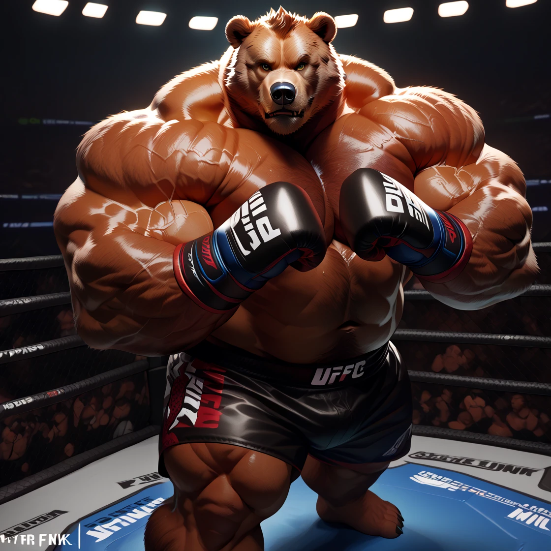 3D render, male, solo, robotic bear, full body, beefy, Muscle, Delicate face, Delicate eyes, realistic, masterpiece, highest quality, Intricate, Ultra High Detail, dramatic, realism, realistic, sitting, bara, muscle, robot, day, bed, looking_at_viewer, Ultra detailed eyes, Ultra detailed body, Ultra detailed face, bright room, expressive, masculine, erotic, devilish smirk) 8k HD, hdr, masterpiece, full body, blue eyes, musclegut, bright room