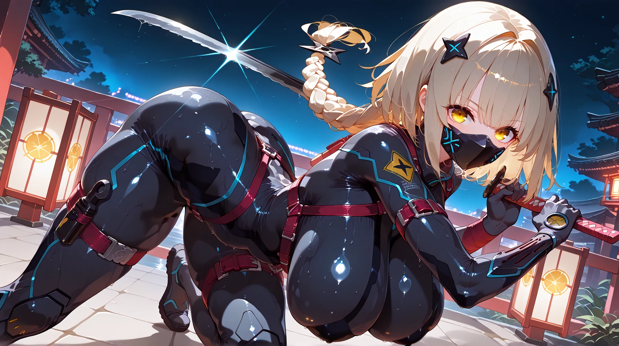 Ultra HD、Ultra high definition、Noise Reduction、perfection、Image quality adjustment、Balance Changes、Optimal Lighting、girl、((Mons pubis、Earth Defense Force、battlefield、Mobile weapons))、Camel Toe、Giant tit、Nipple Puffs、Cleavage、Plump、Super big breasts、Super big butt、Bubble butt、