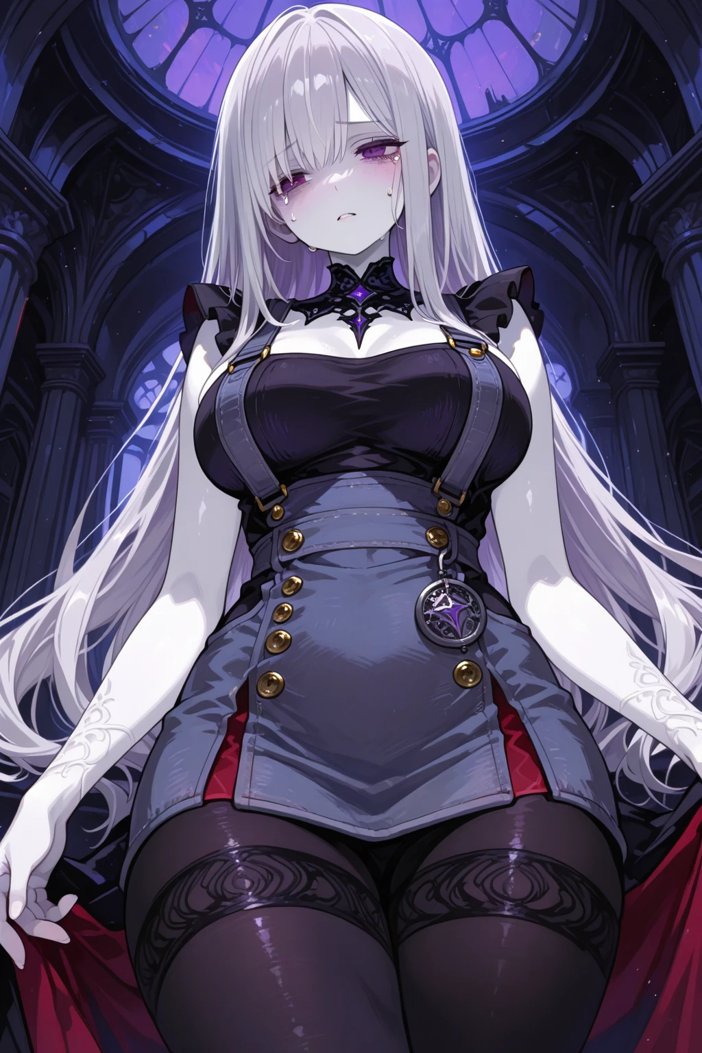 gran calidad ++ Extremely detailed high resolution, very aesthetic, ojos expresivos, (((Cara perfecta))), (((face symmetrical))), ((good anatomy)), (((manos perfectas))), (((8k))), UHD, Fondo de pantalla HD, (((alta calidra detallada, (((1girl))), (((Date A Live))), (((Illyasviel von Einzbern))), ((((asymmetrical hair)))), ((((asymmetrical clothes)))), (((mature female))), ((((cuerpo completo)))), (((heterochromia))), (((cabello negro))), (((Milfication))), (((hembra madura))), (((hombros estrechos))), (((pechos grandes))), (((cintura estrecha))), (((lolita goth dress))), (((dress))), (((ribbon))), (((gothic fashion))), (((gothic))), (((Flintlock Pistol))), (((Musket))), ((((hands occupied)))), ((((holding arms)))), (((18 year old beautiful girl))), Dedos detallados, Dedos precisos, Manos no antinaturales, strange eye, ojos rojos, escote, colas gemelas de pelo negro,