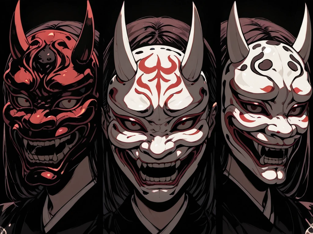 1boy, a man, green eyes, smile, (purple hair:1.2), short fluffy hair, lustful, horns, black horns, despair, haunting, collarbone, thorns,hair between eyes, yoshitaka amano character design, style by NTY, morbid, solo (gesugao), gesugao facial expression, sadistic smile, big
High cuality 4k hd
