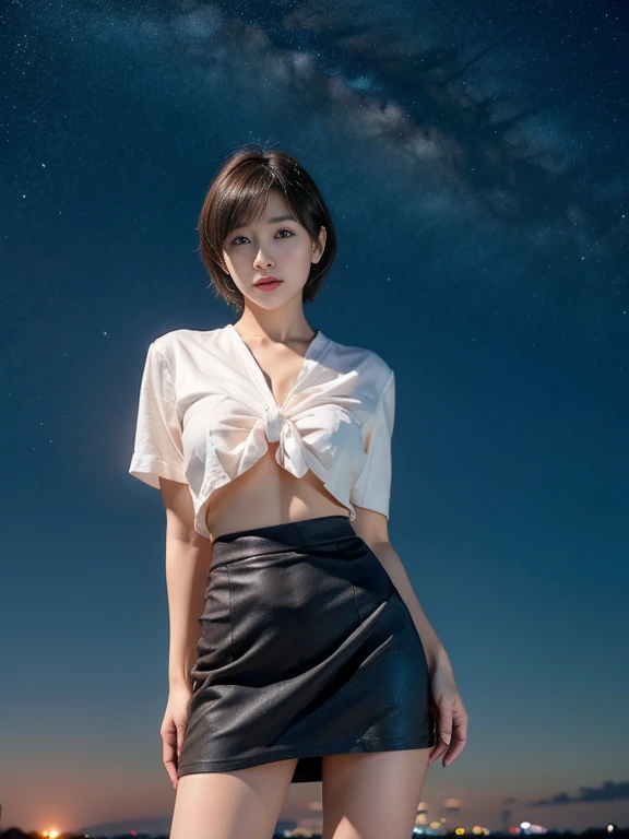 completely ?????、Embarrassing、One beautiful woman、Detailed face、Beautiful Hands、Beautiful legs、(Flying debris, Highest quality:1.2), 8k, Official Art, chest、cute、I can see your pants、Pulling on skirt、 planet, Trending on cgstation, extrasolar planet, Official Art, mar planet, Sakimi-chan, Five Fingers Photos'Body of, Whole Body Ezbian、美しいchestの美しさ、Cool look、 (masterpiece) (Highest quality) (become close) (8k) (Cinema Lighting) (Sharp focus) (complicated)Black Hair、16 years old、、Laughter、Incredibly stupid, (beautiful girl, cute face, Turn back, Gold decoration in hair、?????、close-up of chest, Gardenia, Viola family, space , Looking at the audience, Film Grain, chromatic aberration, Sharp focus, Face Light, Dynamic Lighting, Cinema Lighting, become closeな目と顔, (cute tie、1:1.2)