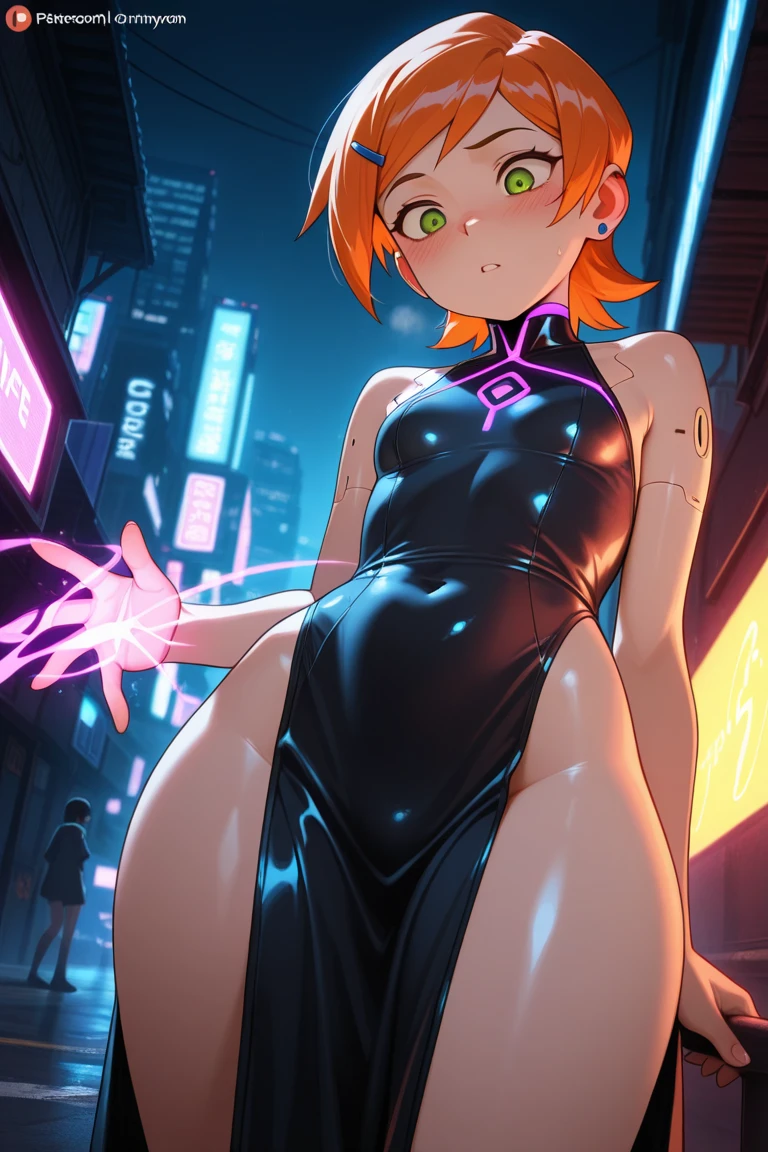 (best quality, hight resolution, ultra-detailliert, Realistisch:1.37),(Kunststation)Sexual atmosphere, slutty outfit nightclub, on stage, crowd,stripper, dancing ,visible pubes, seductive smile, lustfull,, blonde hair, ,perfekte titten ,, blaue Augen, , Girl, , , wide hips, knackiger Arsch, , sexy Pose,