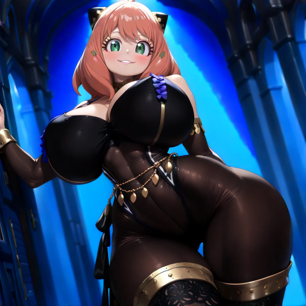 3 female busty robots and 1 male, outdoor, giga_busty