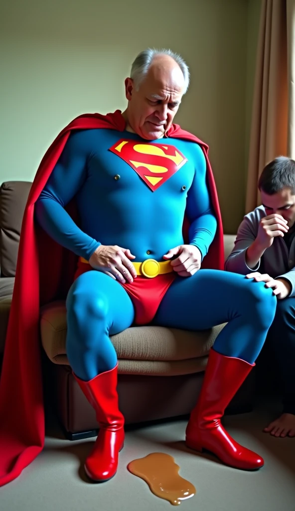 score_9, score_8_up, score_7_up, score_6_up, score_5_up, score_4_up , ,photo realistic,2men,
slim old man Alfred (butler, intelligent, gentlemanly, slim, in his 60s) and young guy Batman (hairy, muscular,handsome, tall, body covered in scars,30years old) wearing only a mask embrace each other in the shower in white briefs