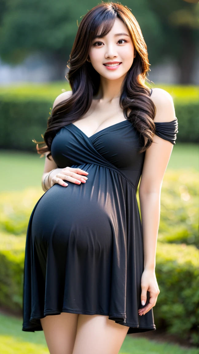 Pregnant women、Negroid、Maternity Dresses、One person