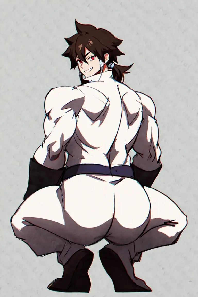
((best qualityer)), ((work of art)), (detailded), 1 teenage man boy, sasuke uchiha,Slim and muscular body, frizzy hair, fully naked, showing your anus
