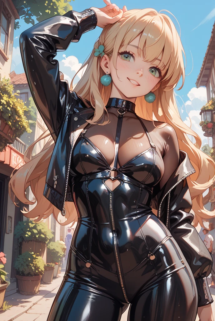(((masterpiece)))、((highest quality))、(Super detailed)、(CG illustration)、(so beautiful ))、cinematic light、(((1 Mechanical Girl)))、 SF、Apocalypse、erotic grotesque、(beautiful and luxurious:1.2)、(1 girl:1.3)、facing the front, (double breasted,under bust:1.2), gap between buttons,(((corset belt))),(((high waist mile