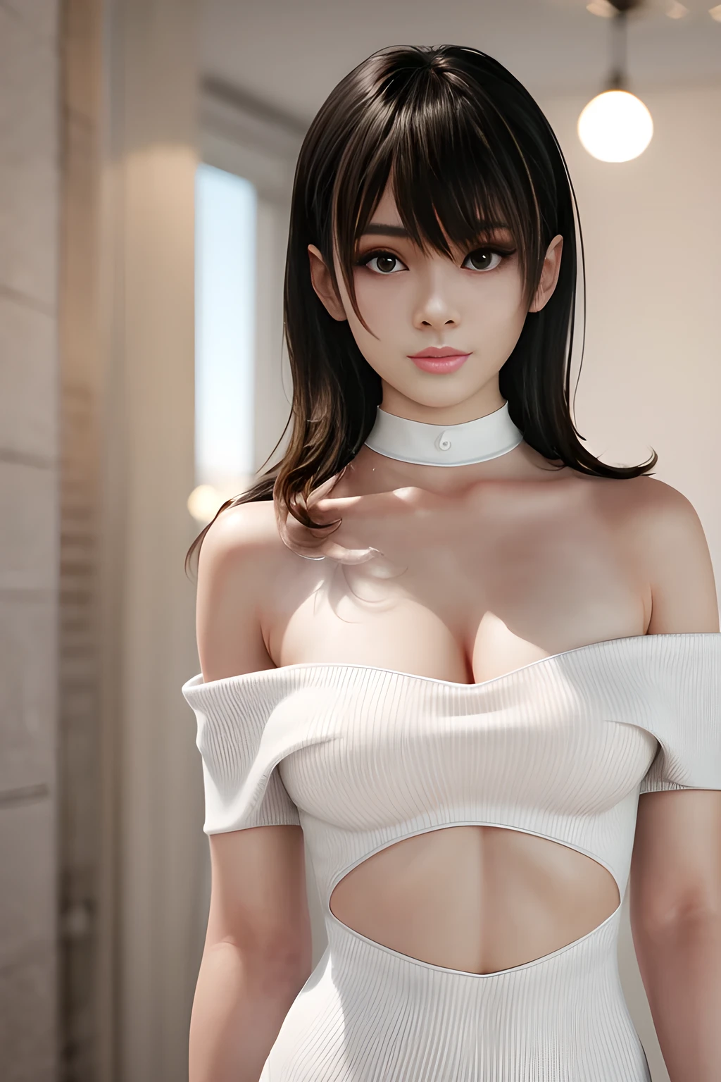{best quality}, {very aesthetic}, {ultra-detailed}, {best illustration}, nsfw, nude, girl, restrained, private room