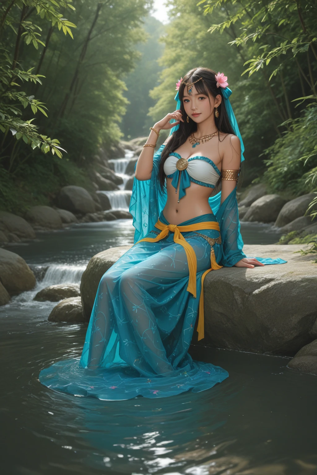 God of the Forest Korean Idol Korean Beauty Top with Emphasized Breasts Big Tits Abs Slender Glossy Full Body Statue