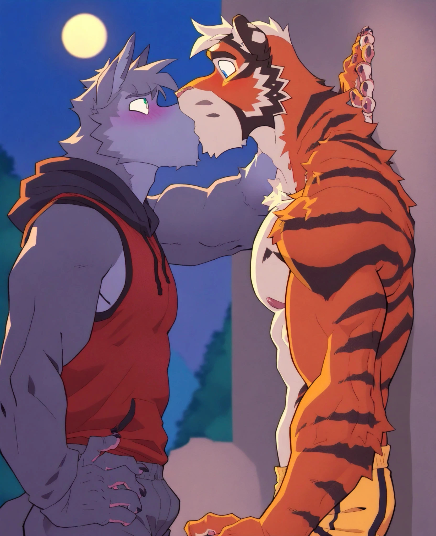 low color, low saturation, dim colors, mild colors, realistic colors. interspecies, bestiality, anthro on human, anthro top, human bottom, male/male, anthro penetrating human, anthro male penetrating human male, (human boy), (human), human face, human head, human nose, (human nose), (nose), detailed fur. charming scene of a 16 year old anthro white tiger with dark blue stripes fucking a 16 year old human boy in the ass in the bathtub without lights at night, hands on hips, two male boys, anthro white tiger with dark blue stripes penetrating human boy from behind, anthro white tiger behind human boy, (human skin), brown hair, white hair, multiple characters, white tiger with dark blue stripes, human boy, exactly 2 males and no one else, anthro white tiger, dark blue stripes, (Kogenta), Byakko no Kogenta, anthro white tiger kneeling behind, human boy on all fours, human on all fours, yaoi, gay, anal, anal penetration, anal sex, humping butt, anthro penetrating human butt, making love, penetration, human being fucked from behind, doggy style, doggy, uploaded to e621, erect, erection, genitalia, tight butt, muscular arms, white tiger tail, Kogenta's tail, tail, tiger tail, white tiger paws, leaking penis, penis, leaking cum, leaking, ejaculation, cum in ass, cum shot, cumshot, genital fluids, visible penis, large penis, trending on artstation pixiv, young male, shota, shota boy, boyish, blushing, heavy blush, blushing heavily, shaved head, lies on the ground, moaning, moan, open mouth, shouting, sweating, rough sex, pained expression, sobbing, drooling, wild expression, male people, Half immersed in water, ((Libido boy, Shota)), cum out, cum, human boy in the buthtub with kogenta behind him, bubbles, water, foam, looking at viewer, look at viewer, intently look at viewer, no light, midnight, night, late at night, lights out, candles, dim light, light reflections on skin