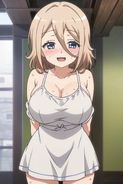 Waifu, blush, ahegao expression, mouth open, portrait