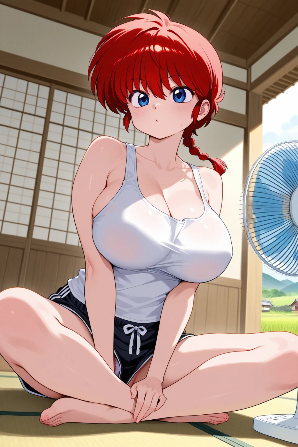 art by apstle, misty, orange hair, having sex