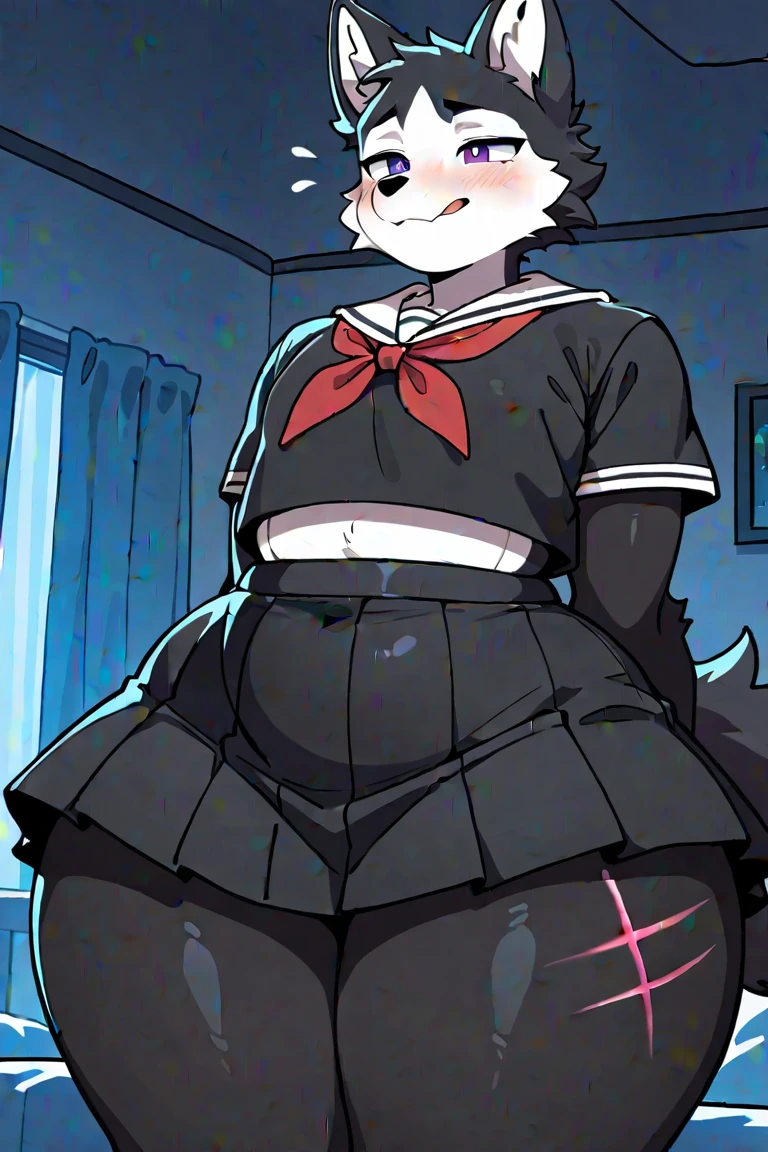 1girl, solo, blush_stickers, black_hair, short_hair, eyelashes, bangs, black_eyes, puppy_pokemon, ,generation 9, masterpiece, expensive quality, very_expensive_solve, big_file size, full color,(completely nude:1.2),pussy,niplles,toddler,
