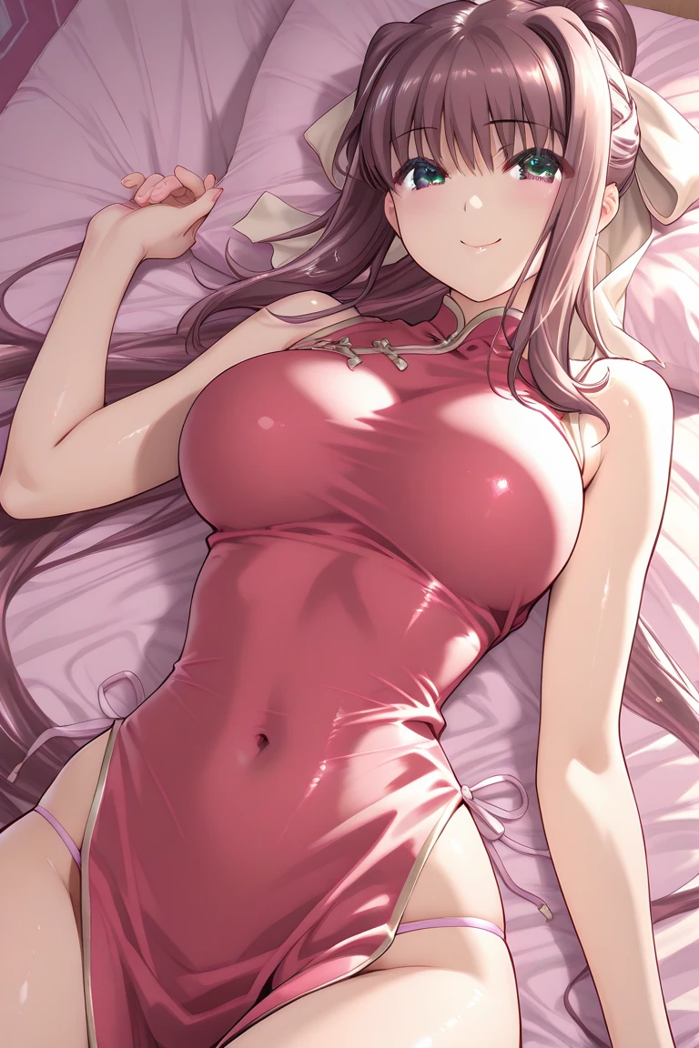 top-quality、Full limbs、complete fingers、1 beautiful woman、super beautiful face、Beautiful Grey Eyes、sweat、Slender beauty、straight haired、Brown hair、((Pink swimsuit 、covered erectile nipples、very skinny))、cleavage、White pantyhose、Abandoned Warehouse、On a crumbling dirty bed、(used condom:1.2),((vulgarity))、spoken heart、