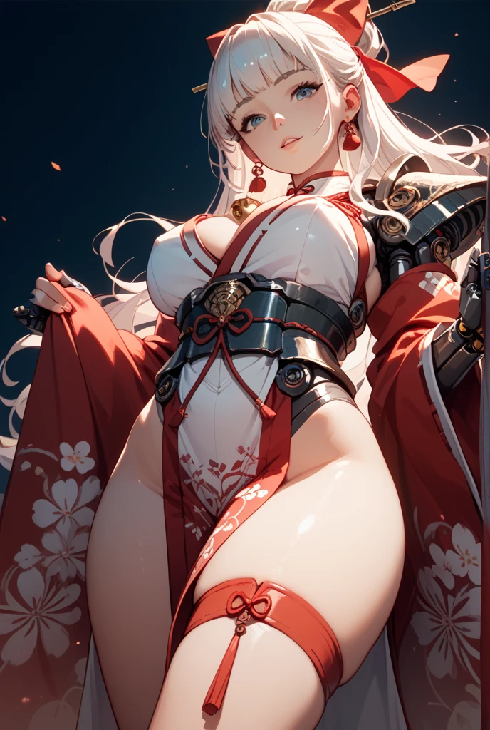 high quality,HD,16K,Sharp Line,1 Girl,fantasy, (Fire Spirits),Pretty Face, Large Breasts, Beautiful legs,In the water,Focus Girl,detailed Pretty Face,Detailed clothes,beautiful eyes,Cool,Sexy,Dynamic Angle,穿着华服的神明Strike a pose拍照, Ancient mysterious sexy goddess, Traditional beauty woman, Beautiful female warrior god of war , Beautiful sexy goddess, Gorgeous role-playing, high, Beautiful young girl, Beautiful woman, 华丽Beautiful woman, Complex clothing,Chinese Mystical Aesthetics, Beautiful goddess ancient mysterious girl, Extremely detailed shot of the goddess, Jaw-dropping sexy beauty, Big breasts deep neckline sexy belly button(butt), (bedroom), (Sexy Girls), masterpiece, best quality, Bangs, blush, Chest, clavicle, Eyebrows visible through hair, (Ombre gold hair), Jewelry, Long hair,Bright Eyes, ring, (solitary), illustration, fashionable, miss, Strike a pose, background, element, confident, Express, Accessories, majestic, striking, key point, Dynamic poses, ((plump)), (purple))Woman in transparent dress,Viewer,(((Full breasts, Keeley University))),Slim waist,(Navel exposed,Bare waist), Long hair, extreme detailed details, 详细的fantasy艺术, Stunning character art, Beautiful and exquisite character art, Beautiful transparent dress, Very detailed, Large Breasts,Chest,Golden ratio figure,Beautiful figure,Ultra wide-angle shooting,Full body shot拍摄,Body close-up,Full body shot,Wearing a pleated tulle skirt,柔和动漫illustration, 柔和的深色background,Fujifilm XT3 Clear focus, f 5.6, High Detail, Clear focus,(Wearing openwork clothing),, (Natural light), (Tempting)translucent, Good velvet quality, Compared, Divine Light,, Silver hair, 夜空background, Absolute Strength,Female Shinmei,穿着性感丝绸的Female Shinmei,,Large Breasts,Chest,Golden ratio figure,Beautiful figure,Ultra wide-angle shooting,Full body shot,Body close-up,Full body shot, Wearing a tulle dress, Model shooting style, Large Breasts,饱满Chest,Golden ratio figure,Beautiful figure,(Extremely detailed CG 8k wallpaper unit), The most beautiful artistic photos in the world, , 8K 超HD, ) ,Sexy姿态,Sexy表情,best quality,masterpiece,Ultra-high resolution,(Practical:1.4),original photo,Ultra-high resolution