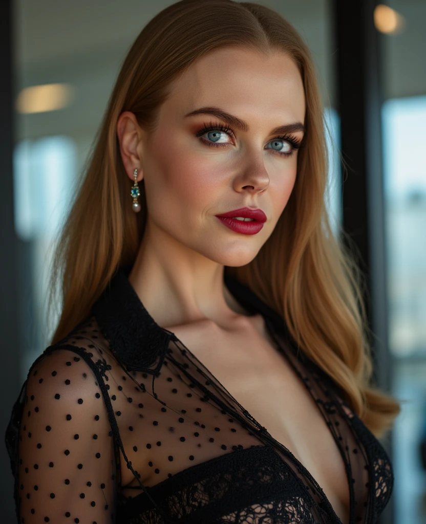 cinematic film still Full body photo of (edgEst_woman,edgEst_face,edgEst_body), sensual smile, red lips, blonde straight hair, wearing one shoulder sequin mini dress, (looking at viewer:1.1), <lora:backlight_slider_v10:1.2>, <lora:epiCRealismHelper:1>, <lora:skin_tone_slider_v1:-1>, empty night club background, 8K, 16k, uhd, dslr, best quality, high quality, realistic, photo-realistic, <lora:edgEstonianDollLikenessv1:0.6> . shallow depth of field, vignette, highly detailed, high budget, bokeh, cinemascope, moody, epic, gorgeous, film grain, grainy